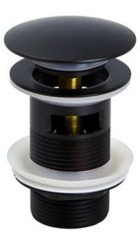 Донный клапан ORANGE X1-004b черный матовый
