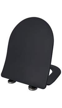 Крышка-сиденье ESBANO Amapola с микролифтом, черный матовый