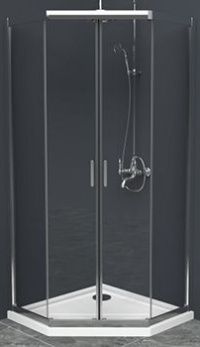 Душевое ограждение BELBAGNO Uno-195-P1 90x90x195