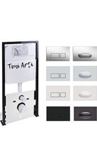 Инсталляция для унитазов TONI ARTI TA-01 с клавишей на выбор